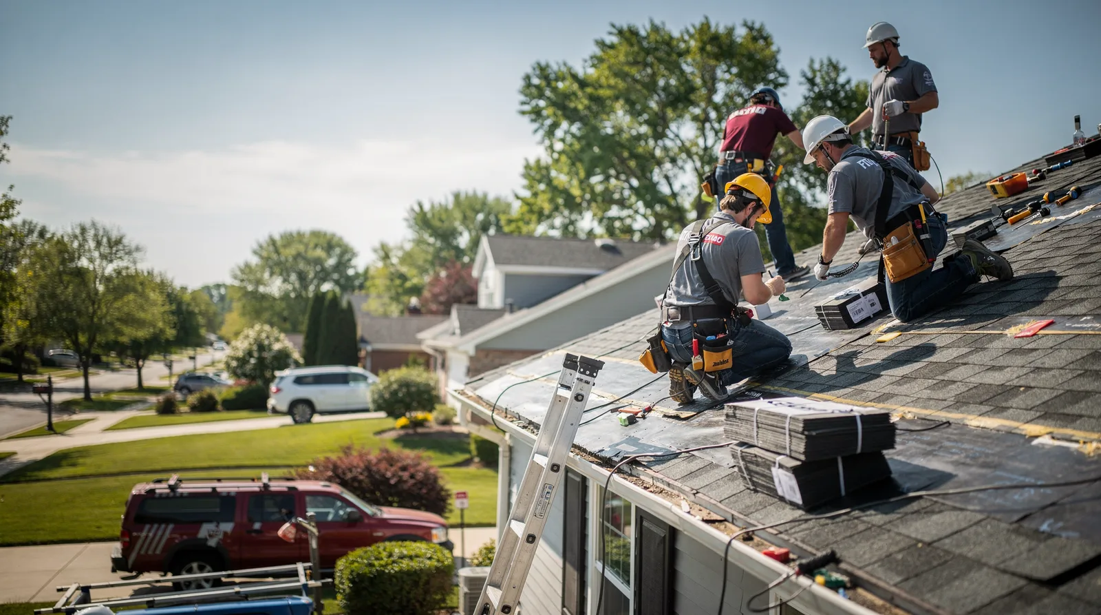 Roof Repair in New Lenox, IL around you